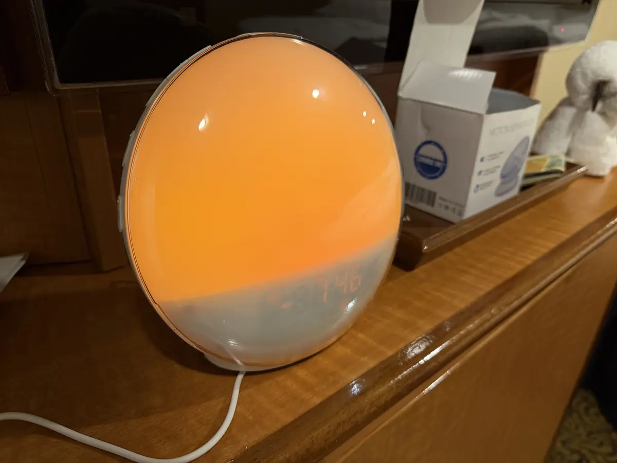 Sunrise alarm clock