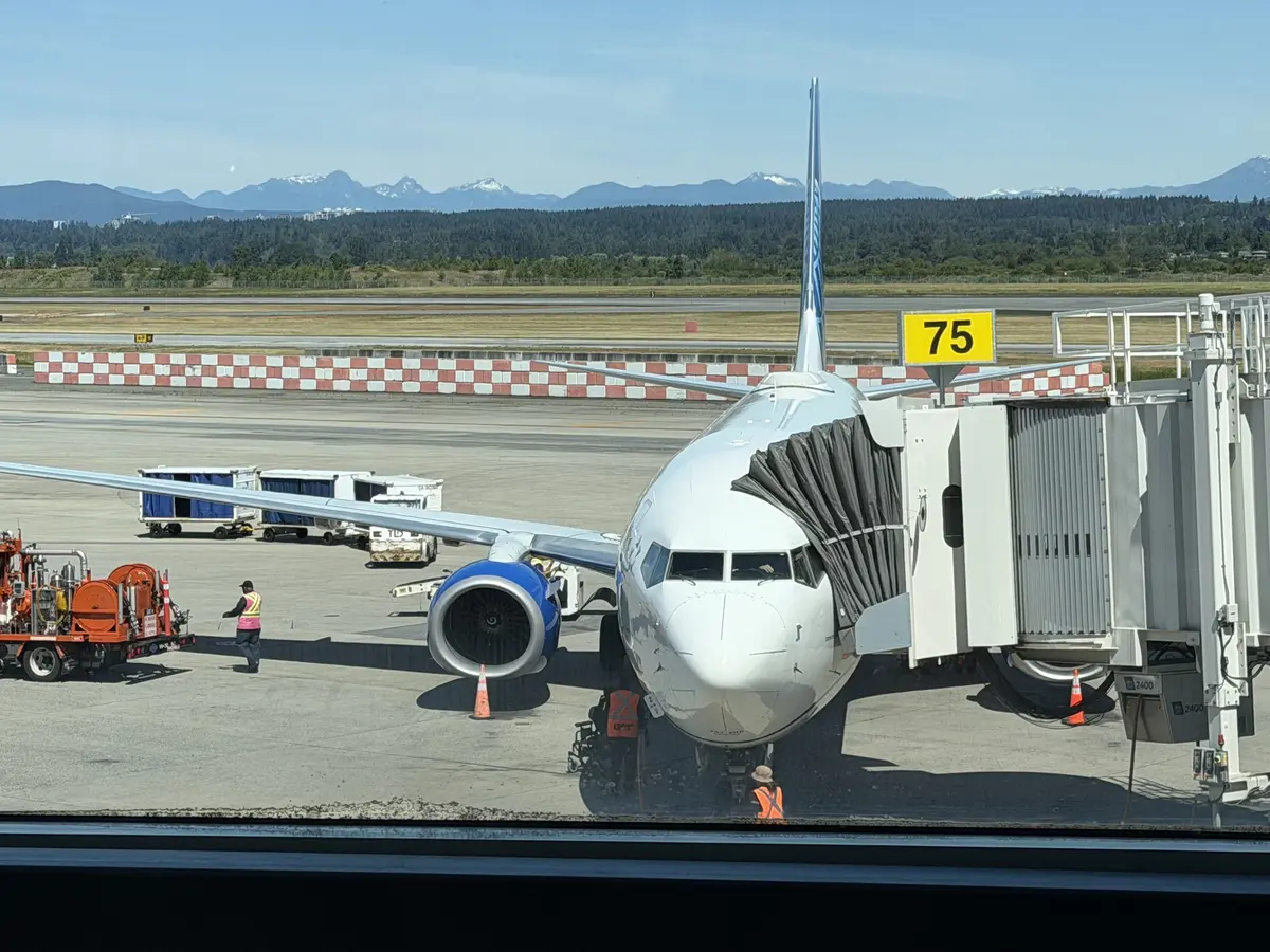 Airplane in Vancouver