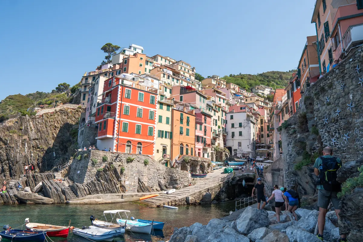 Cinque Terre Riomaggiore Italy view