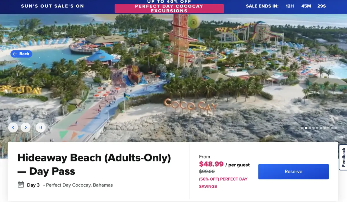 Cruise Planner Sale