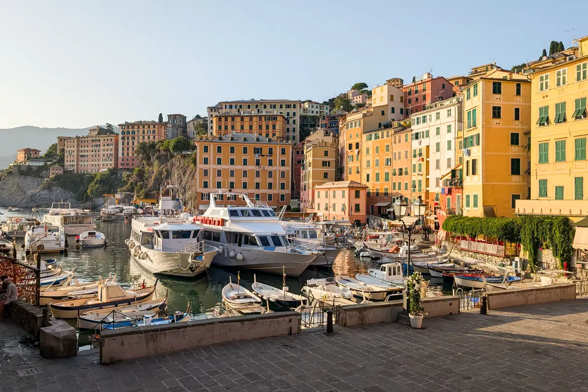 Town of Camogli in Italy