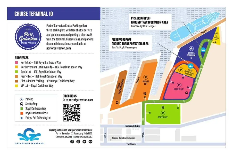 Pier 10 and 14 map