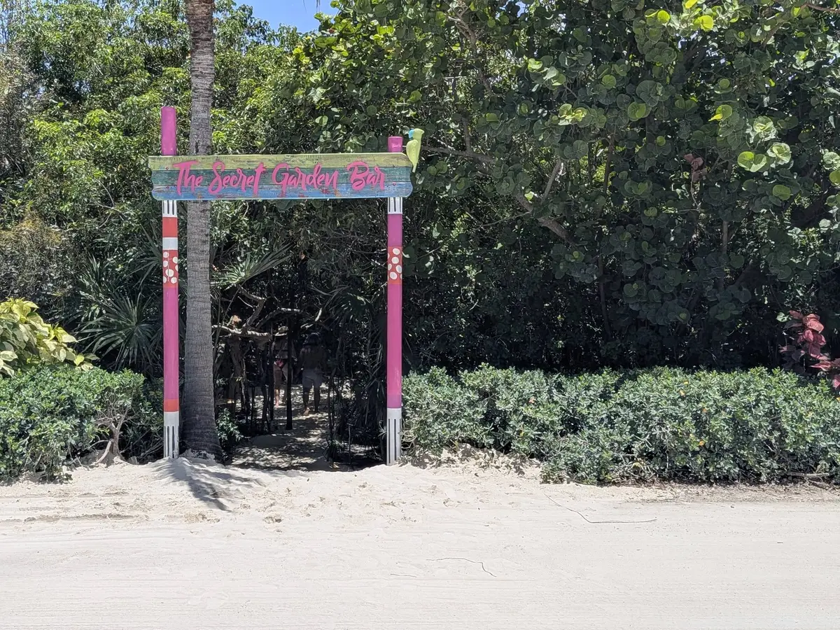 Entrance to Secret Garden Bar