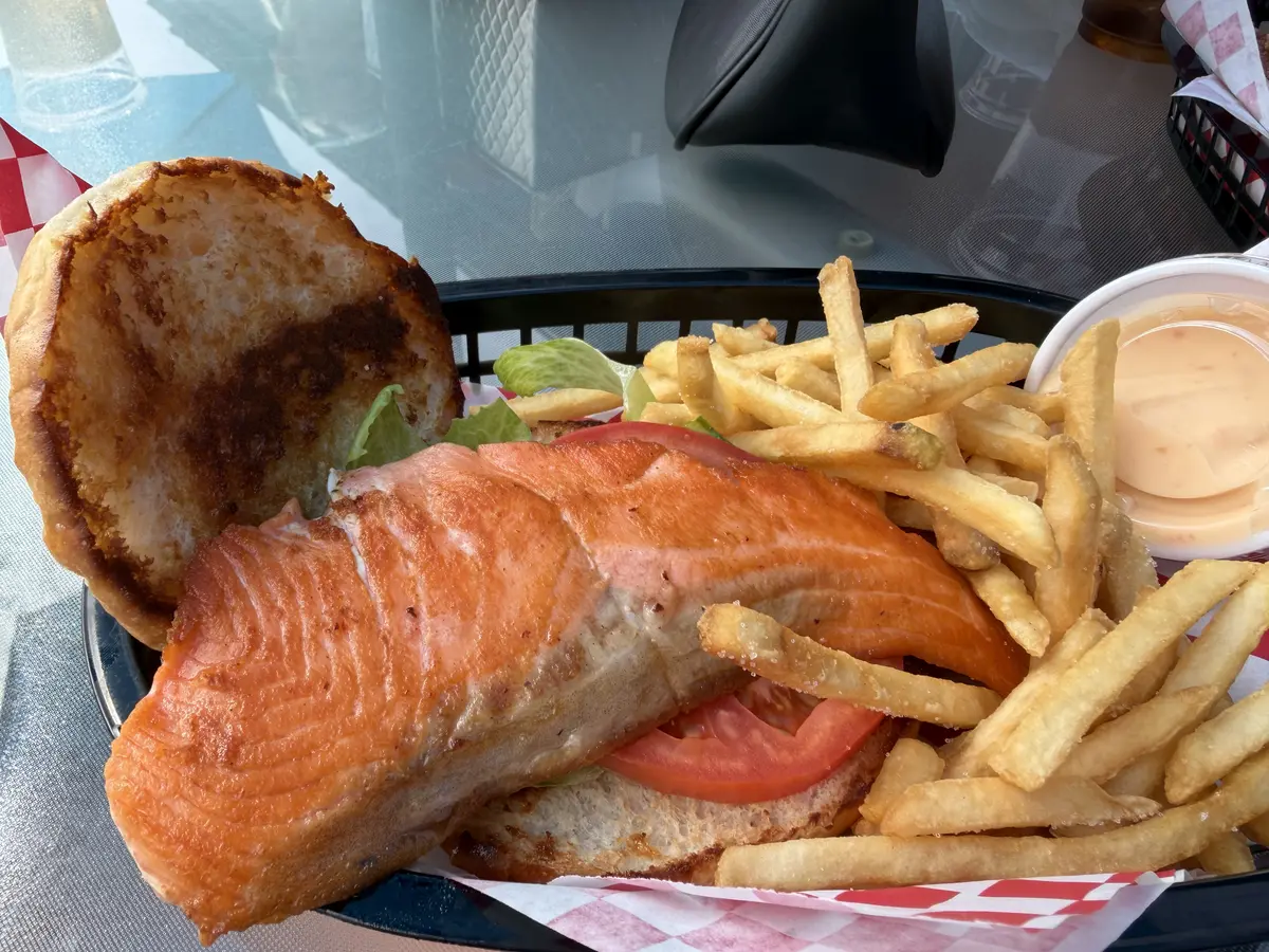 Food at a restaurant in Alaska