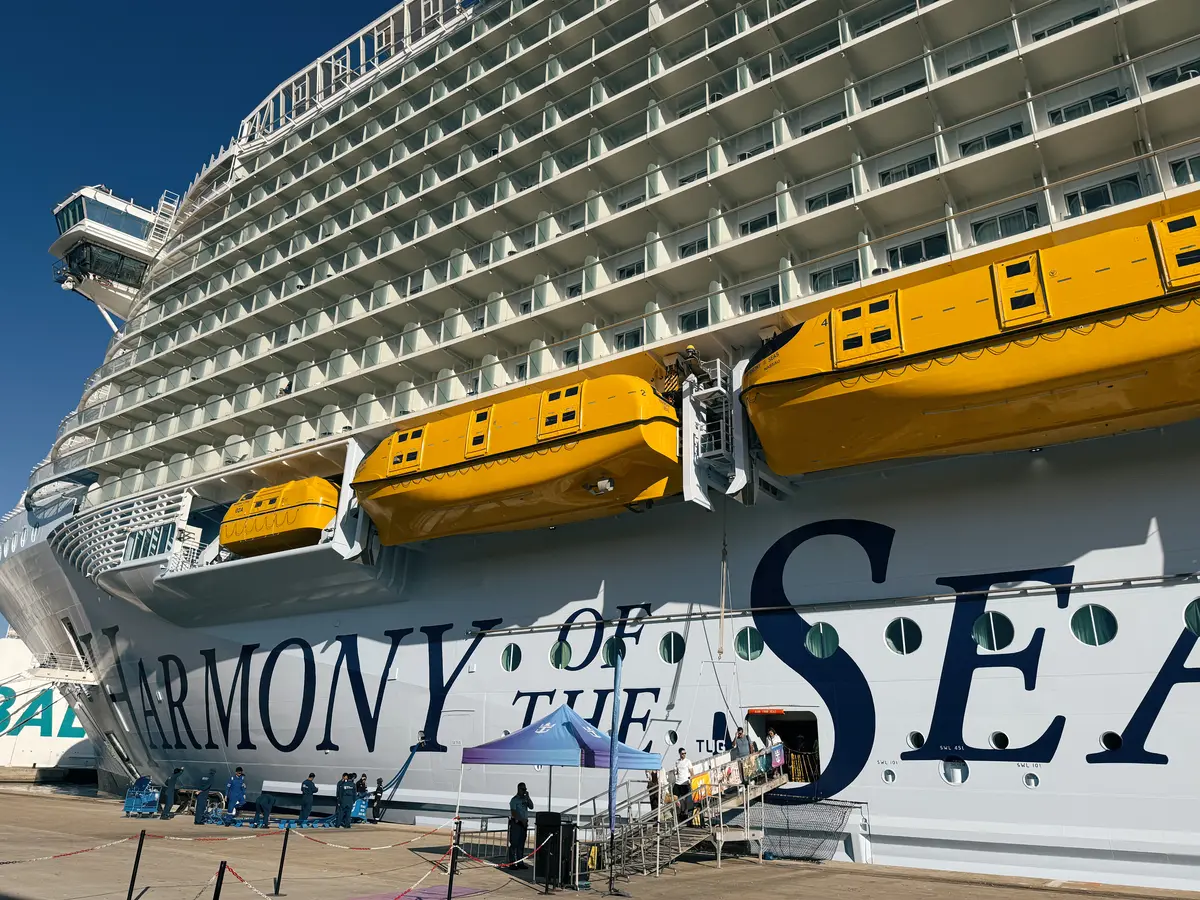 Harmony of the Seas docked in Palma de Mallorca
