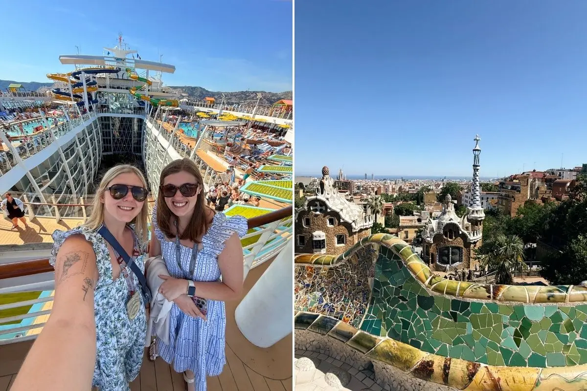 Elizabeth and her sister on Harmony of the Seas