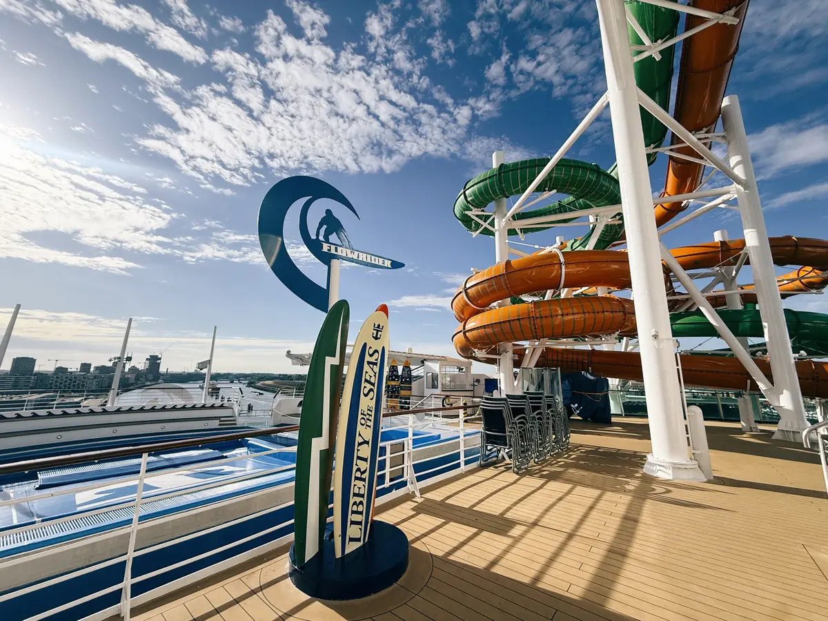 Waterslides on Liberty of the Seas