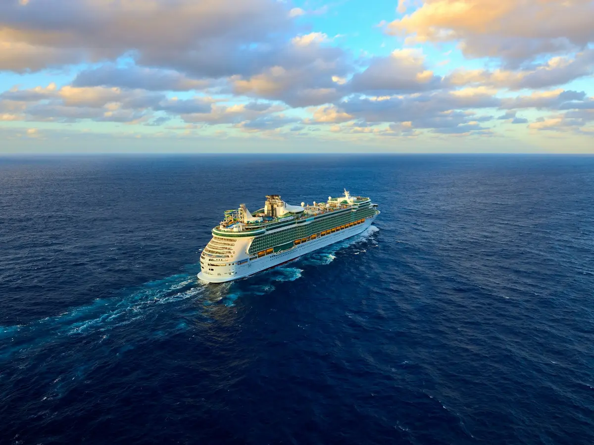 Freedom of the Seas aerial drone