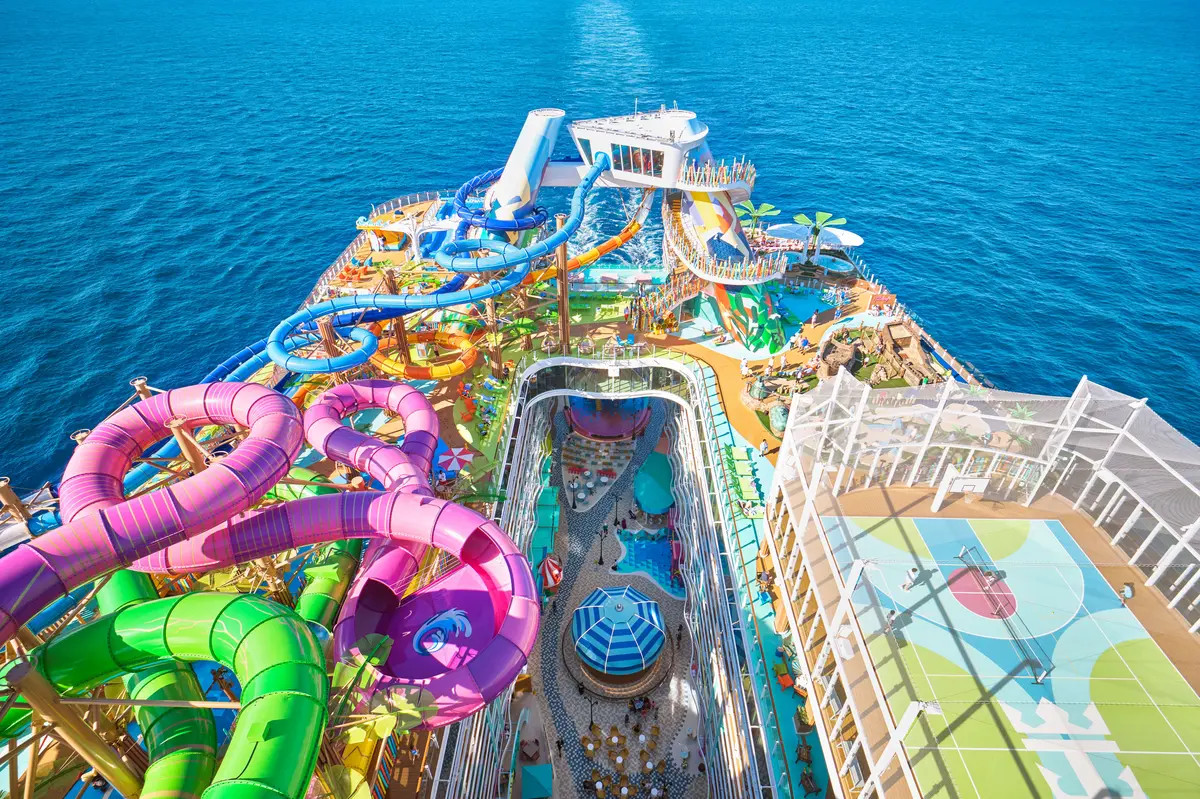 Aerial of Icon Class ship
