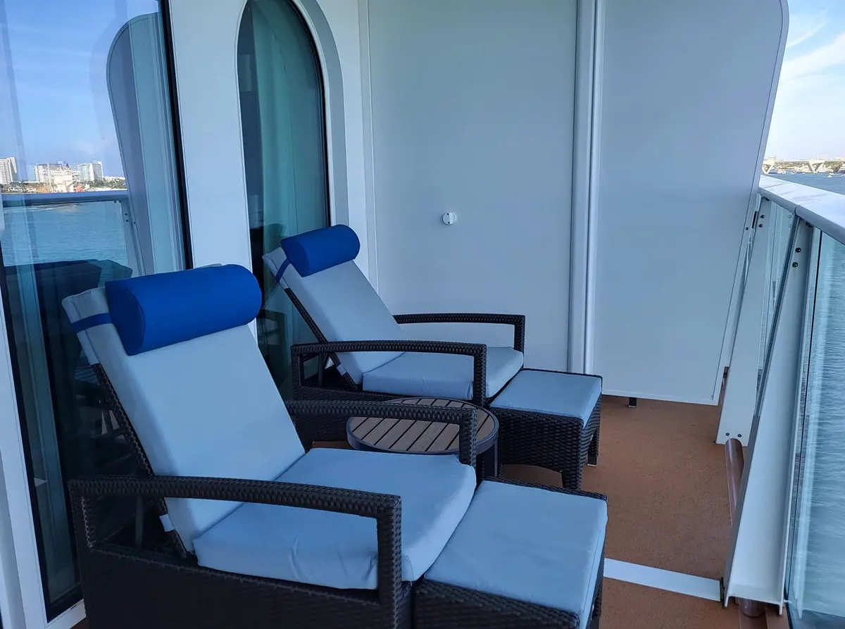 Balcony with chairs