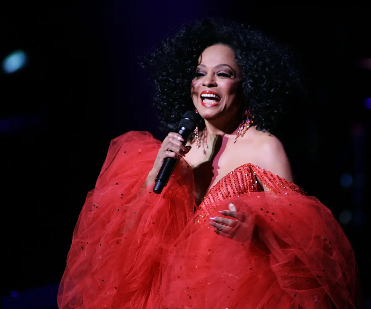 Diana Ross performs in concert
