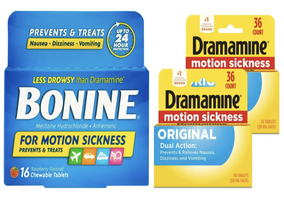 Bonine Faster Acting Nausea Dizziness and Motion Sickness Relief