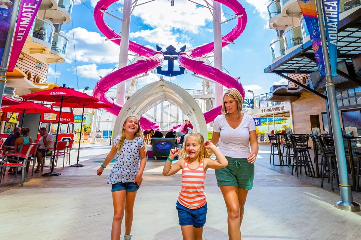 Family on Oasis of the Seas Boardwalk