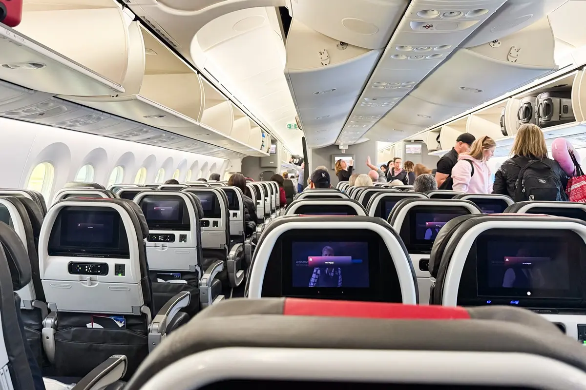 Airplane headed to Europe