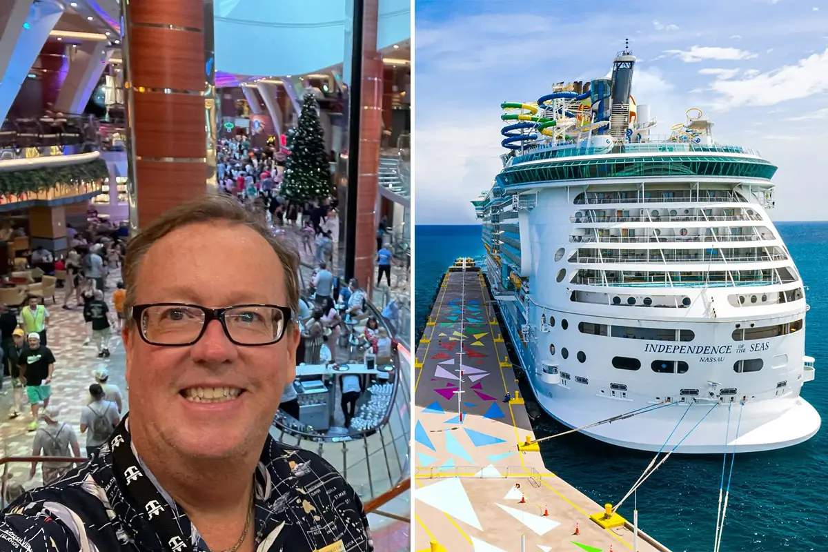 Left: Greg, right: Independence of the Seas