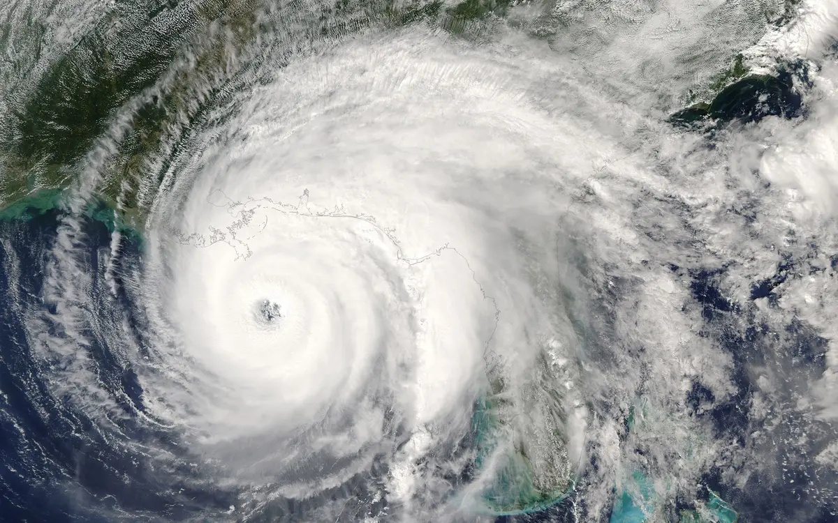 Hurricane as seen from space