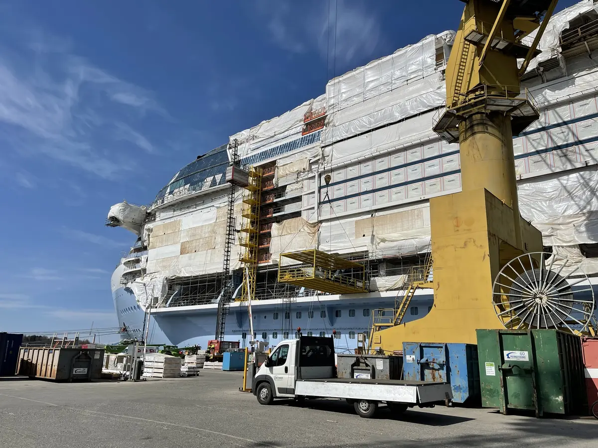 Icon of the Seas under construction