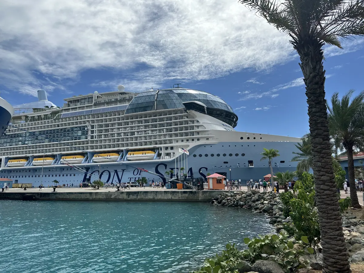 Icon of the Seas docked in St. Thomas