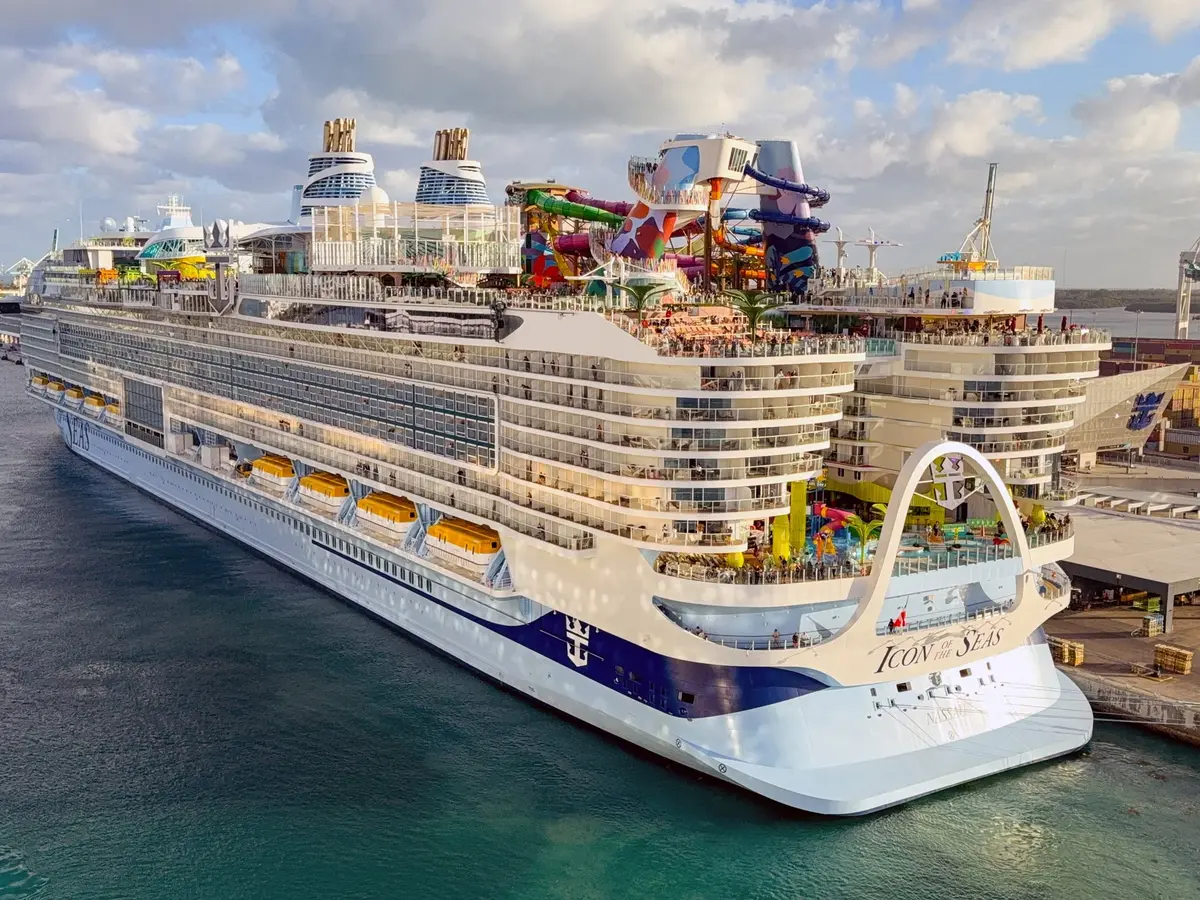 Icon of the Seas docked in Miami