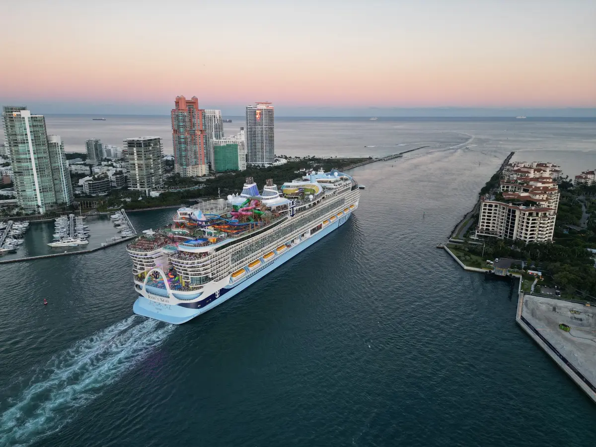 Icon of the Seas sailing from Miami
