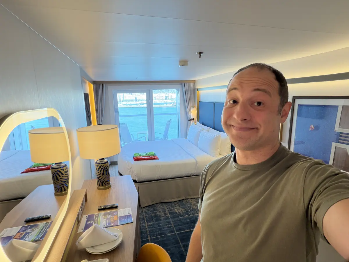 Matt on his balcony