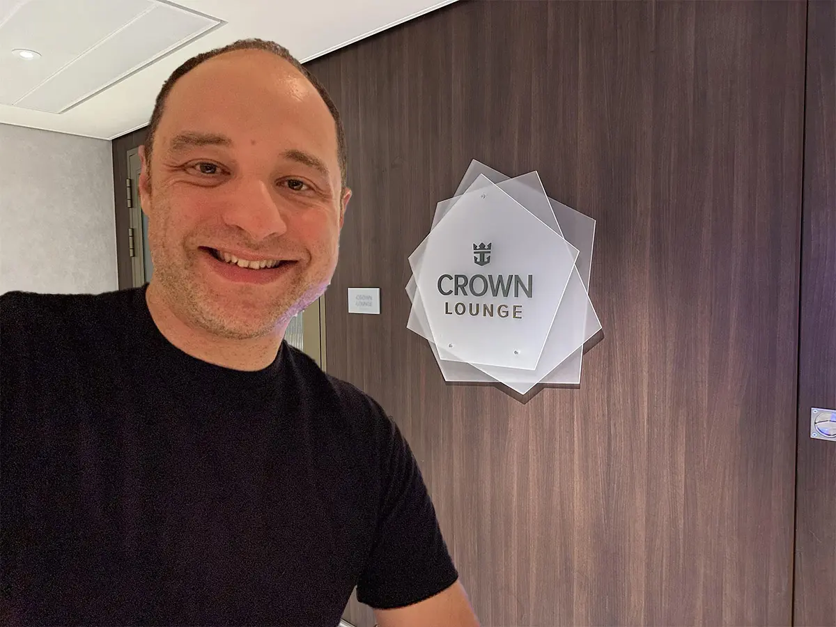 Matt in front of the Crown Lounge