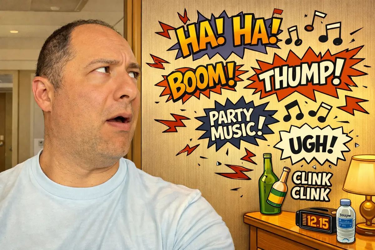 Matt annoyed by noise