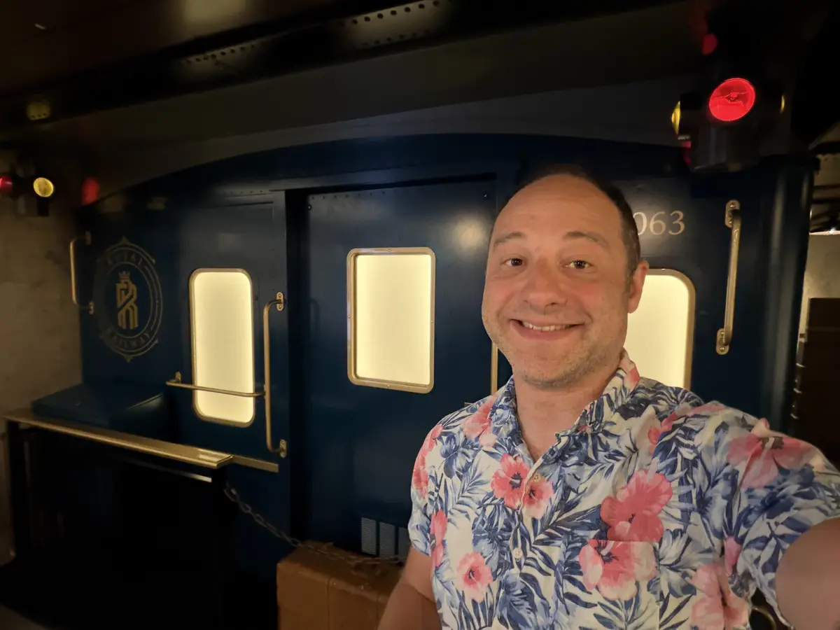Matt at the Royal Railway restaurant