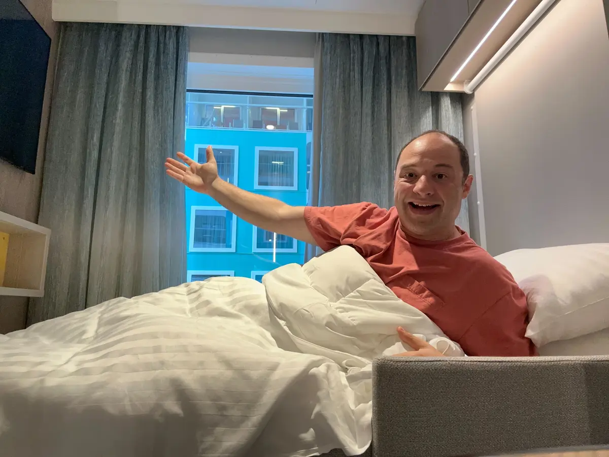 Matt in the Surfside Family Suite