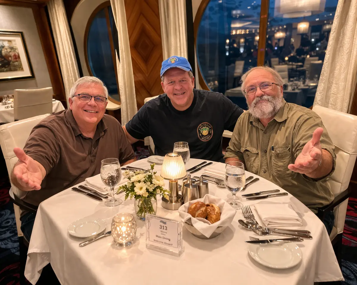 People welcoming you to their table