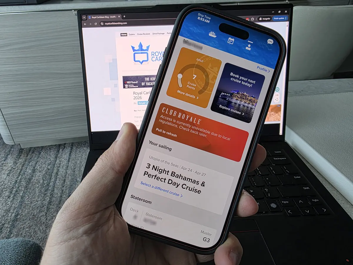 Checking in for a cruise