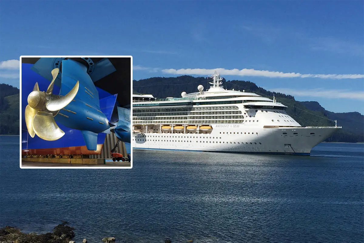 Radiance of the Seas shortened a sailing due to a propulsion issue