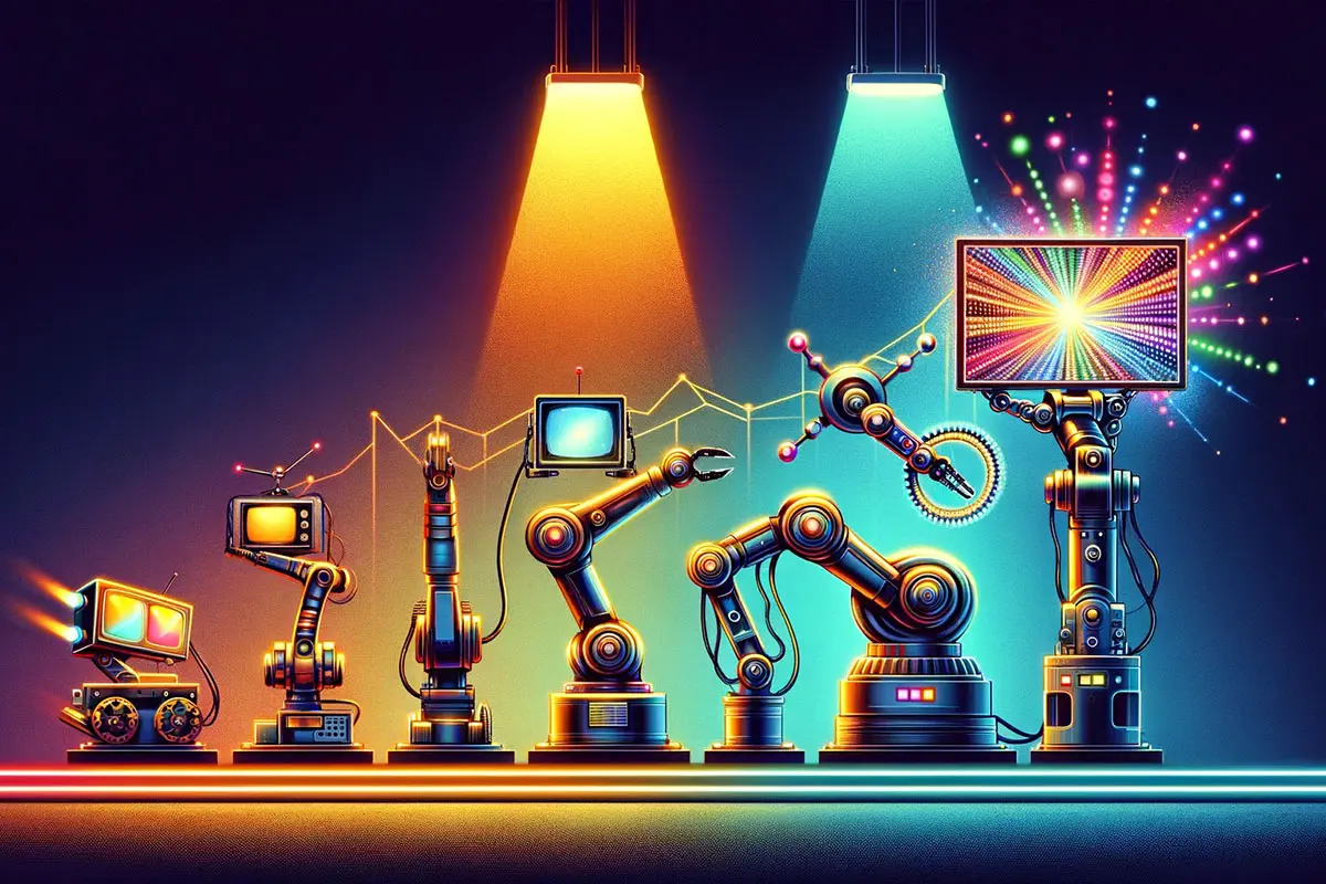 Robot evolution for entertainment