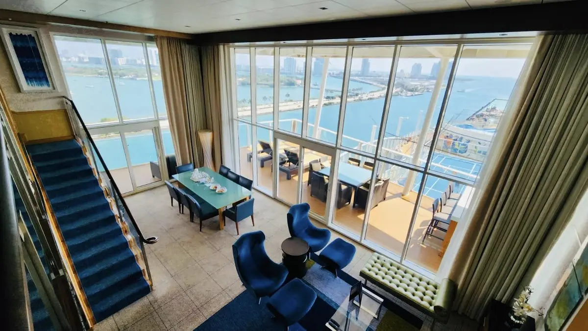 Living room in a suite