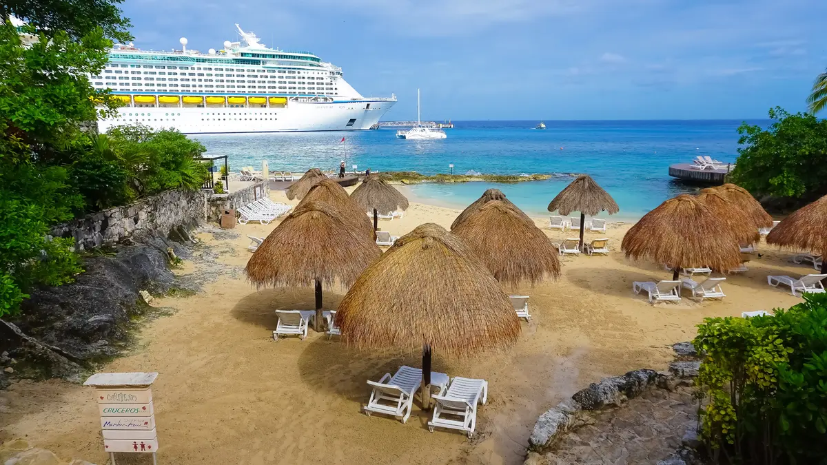 Ship in Cozumel