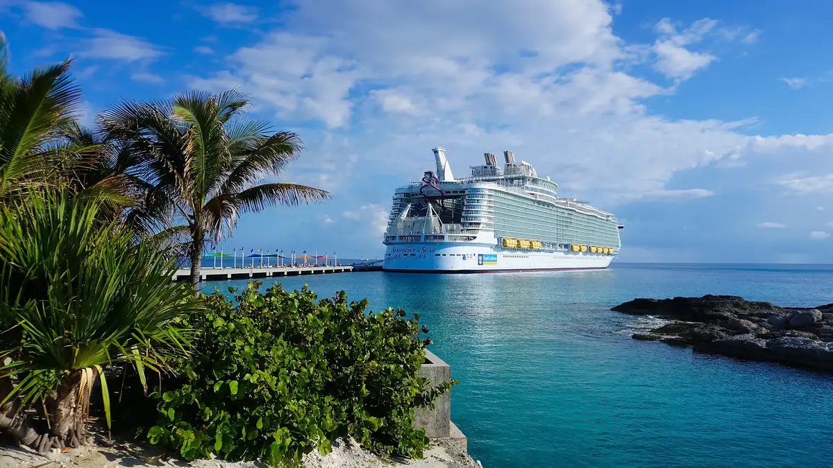 Symphony of the Seas docked at CocoCay