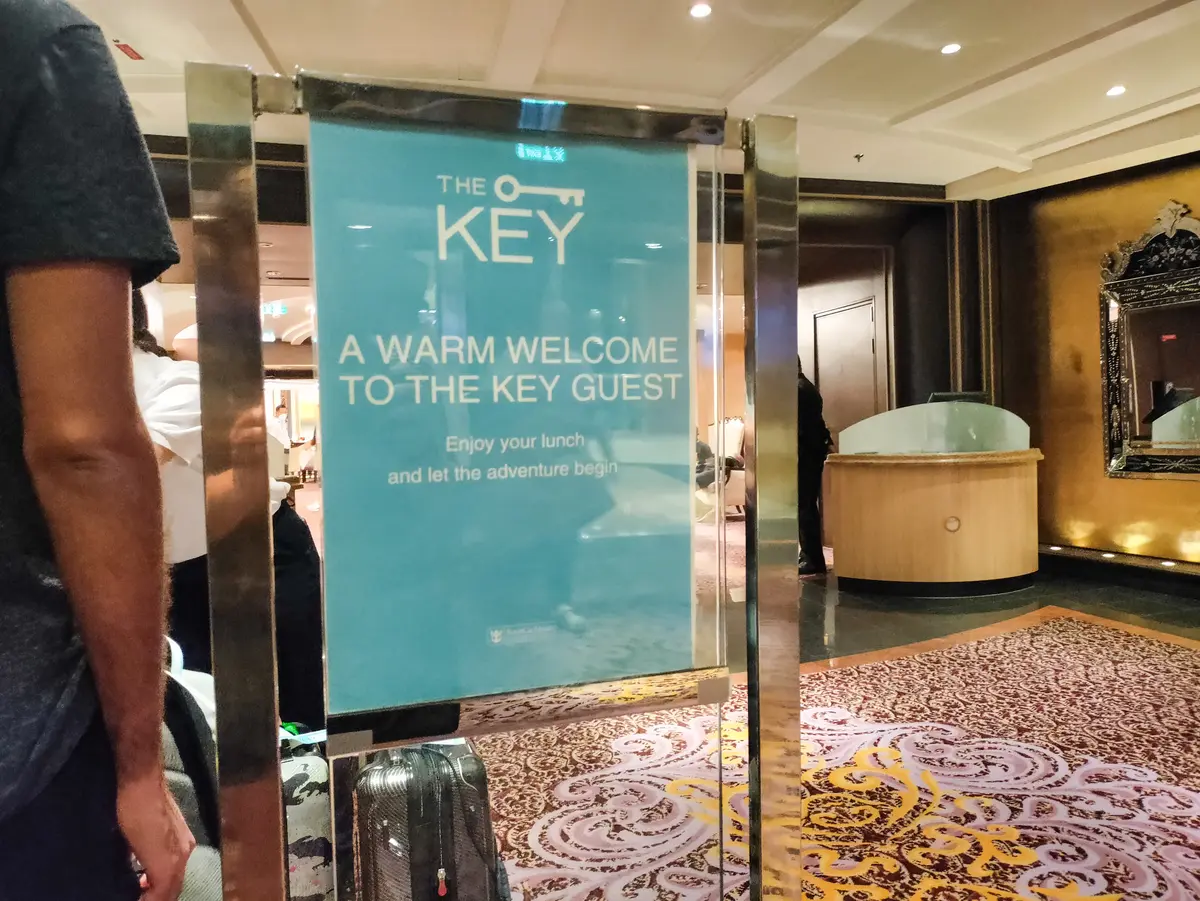 Welcome sign for The Key