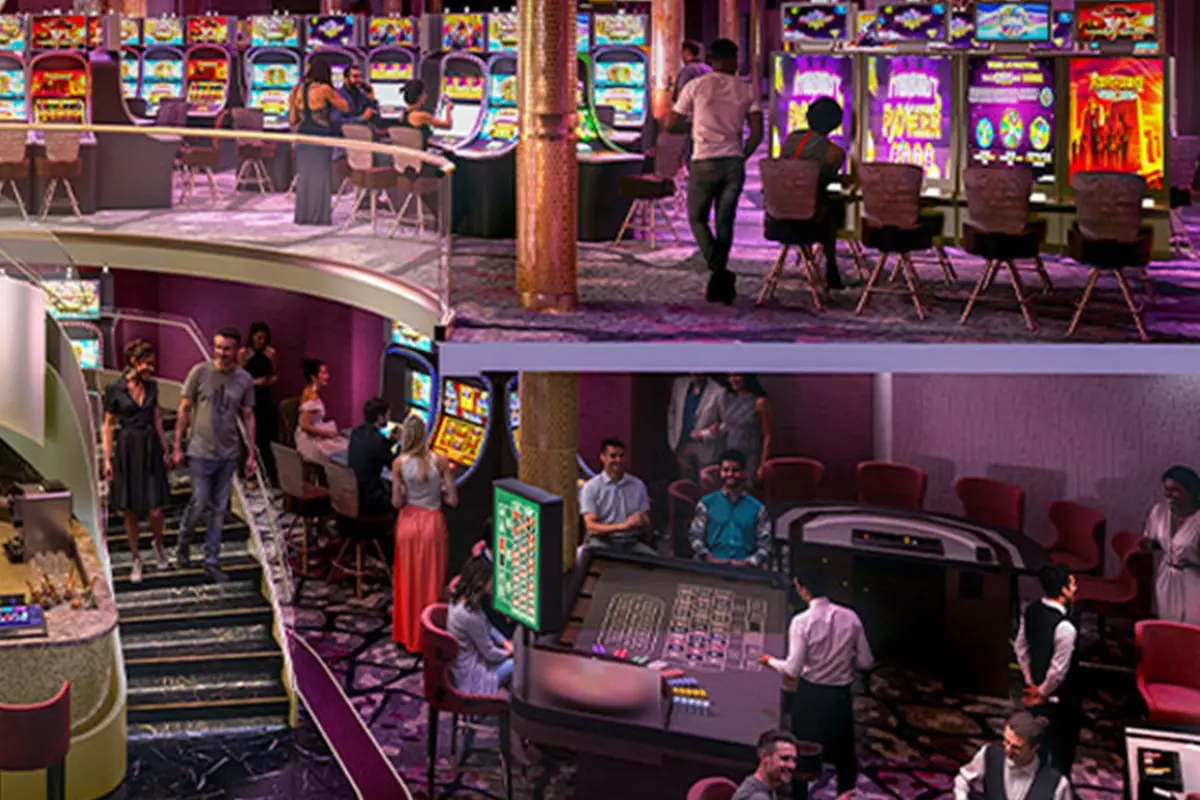 New two story casino layout