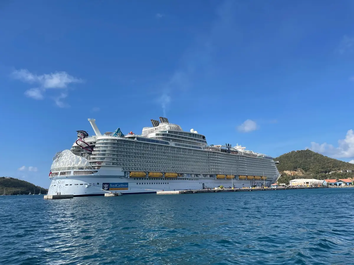 Wonder of the Seas docked in St. Thomas