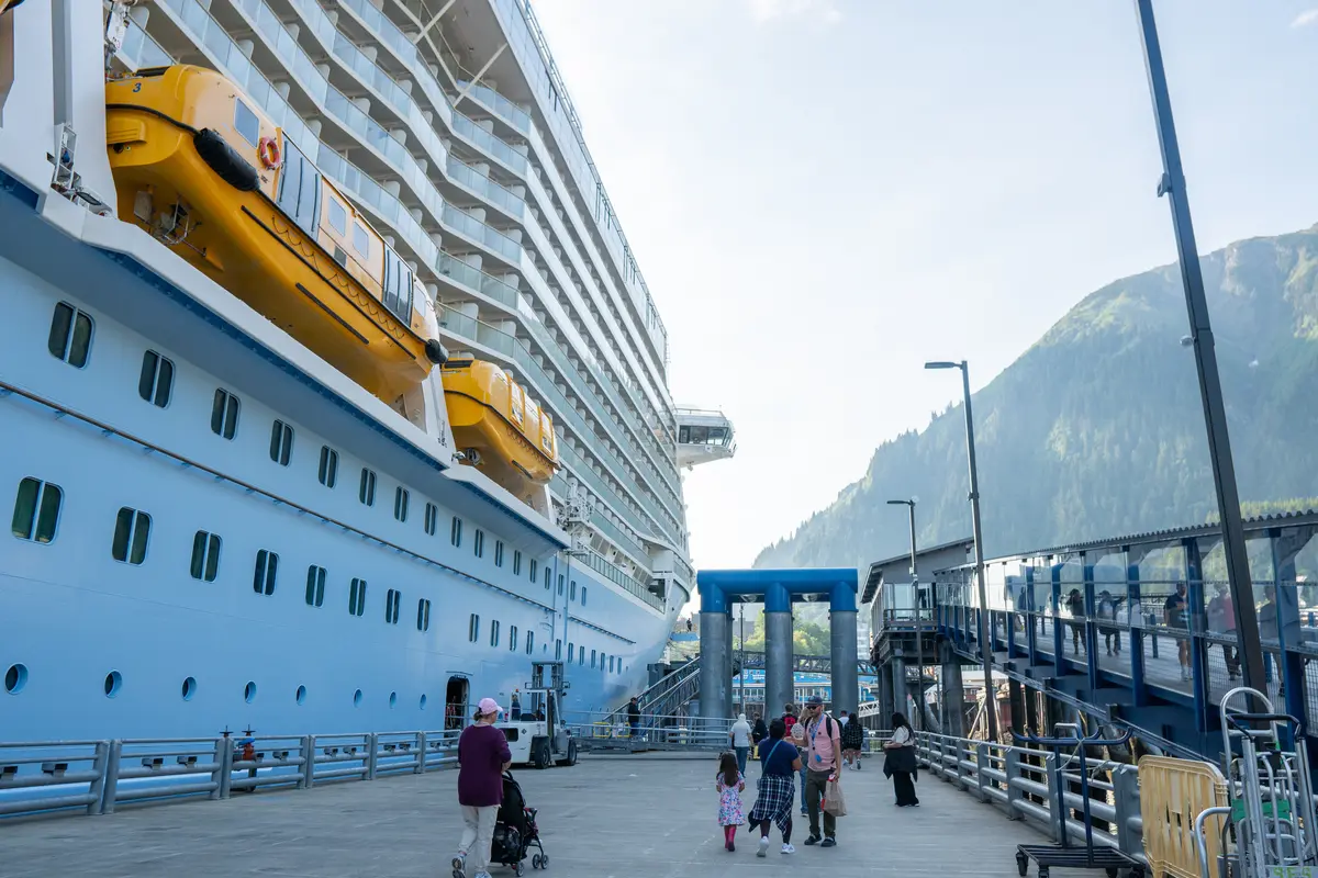Anthem of the Seas docked in Juneau