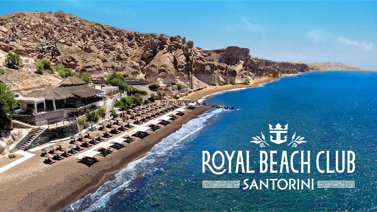 Royal Beach Club Santorini concept art